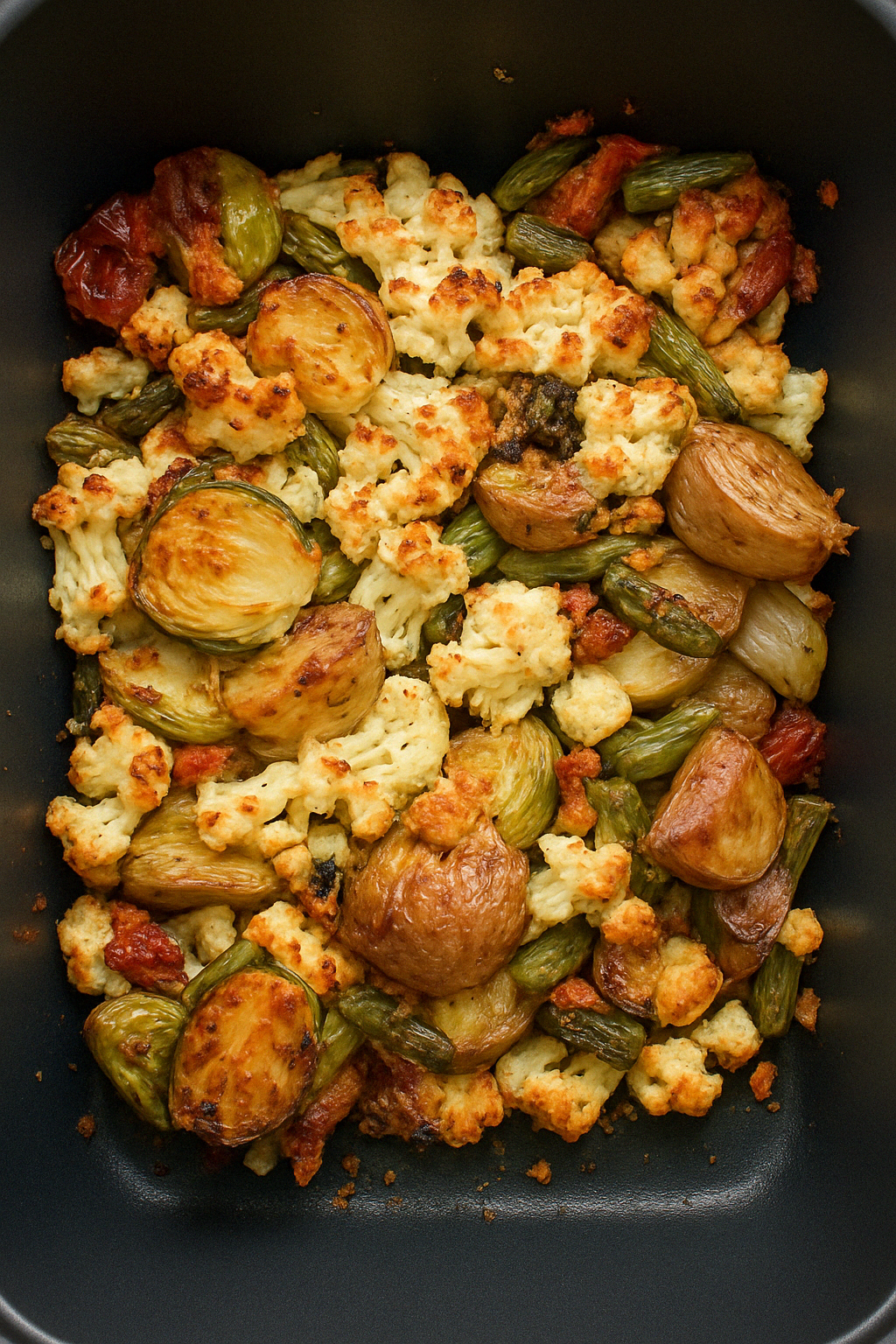 Mediterranes Ofengemüse mit Feta aus dem Airfryer