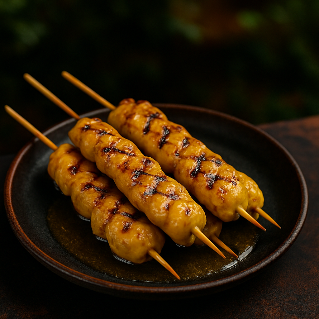 BBQ Honig-Senf Hähnchenspieße