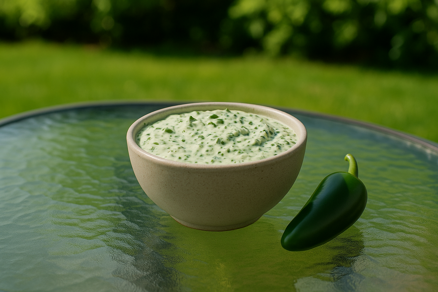 Jalapeño Kräuter Dip – schnell, scharf & cremig