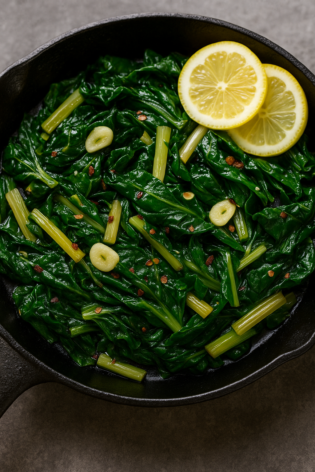 Gebratener Mangold mit Knoblauch – einfach & aromatisch