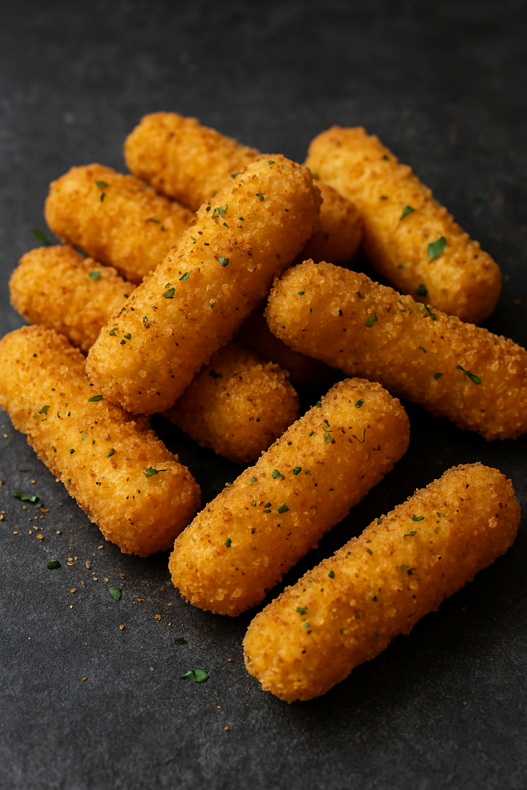 Mozzarella Sticks aus der Heißluftfritteuse – knusprig & käsig!