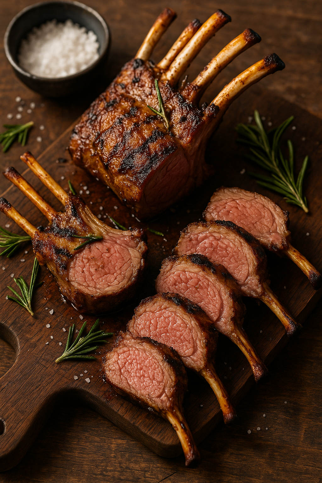 lamm french racks grill – saftige Lammkoteletts mit Kräuterkruste