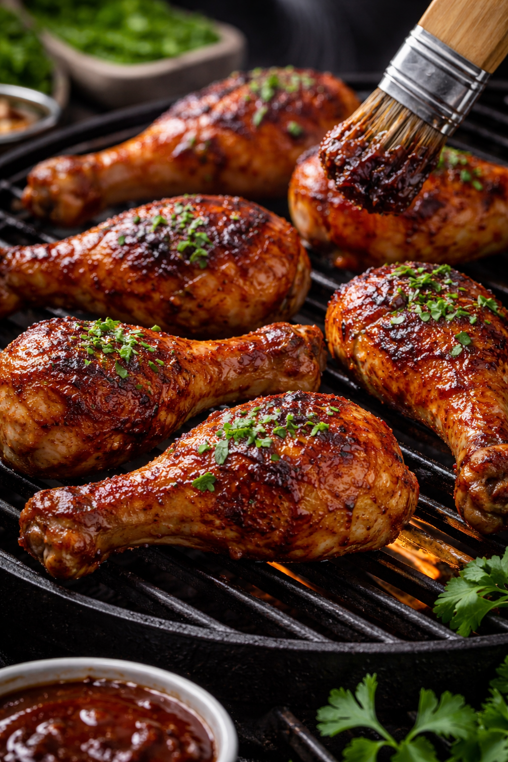 BBQ Hähnchenschenkel vom Grill – knusprig, saftig & einfach