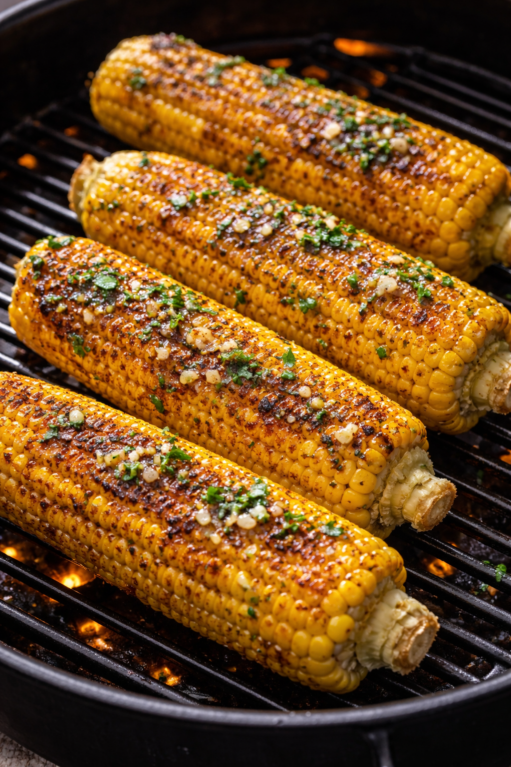 Gegrillter Mais mit Knoblauchbutter